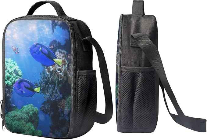 Girls Boys School Backpack with Lunch Box Pencil Case Comfy Padded Lightweight Blue Tang Backpack Set Kids Cute Bookbag Insulated Lunch Bag Student Large Capacity Daypack 17 Inch - Image 4