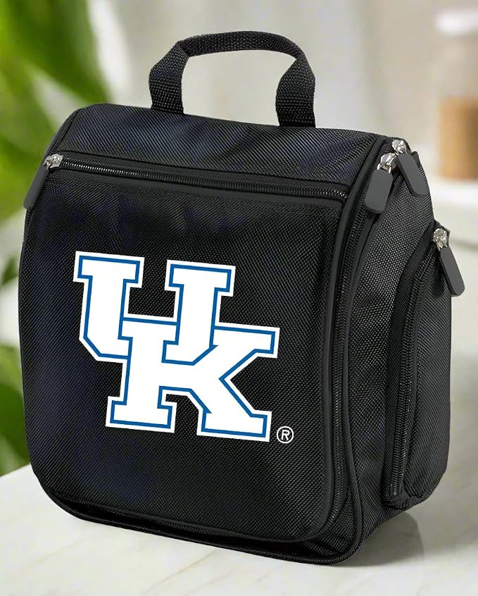 Broad Bay University of Kentucky Toiletry Bags Or Hanging UK Wildcats Shaving Kit Travel Organizer (Multi Color - Black) - Image 2