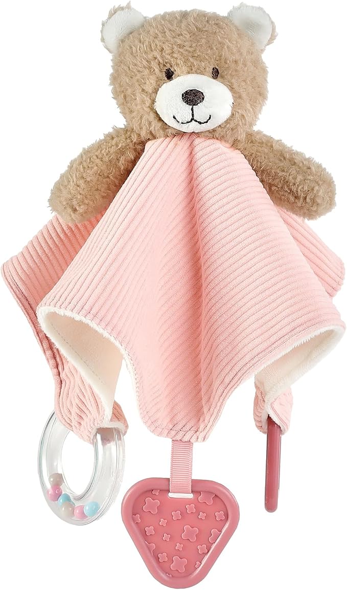 CREVENT Gift Set for Girls Boys -Diaper Caddy Organizer Basket with 1 Blanket, 1 Taggie, 1 Lovey, 3 Socks，2 Baby Bodysuits, 1 Crib Mobile, 1 Gift Bag - Newborn Essential - Image 5