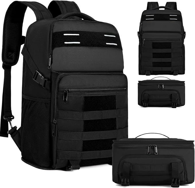 RUCYEN Lunch Backpack, Insulated Cooler Backpack Removable Lunch Box for Men Women, 15.6 Inches RFID Blocking Laptop Backpack Lunch Bag for Work Travel Black by RUCYEN