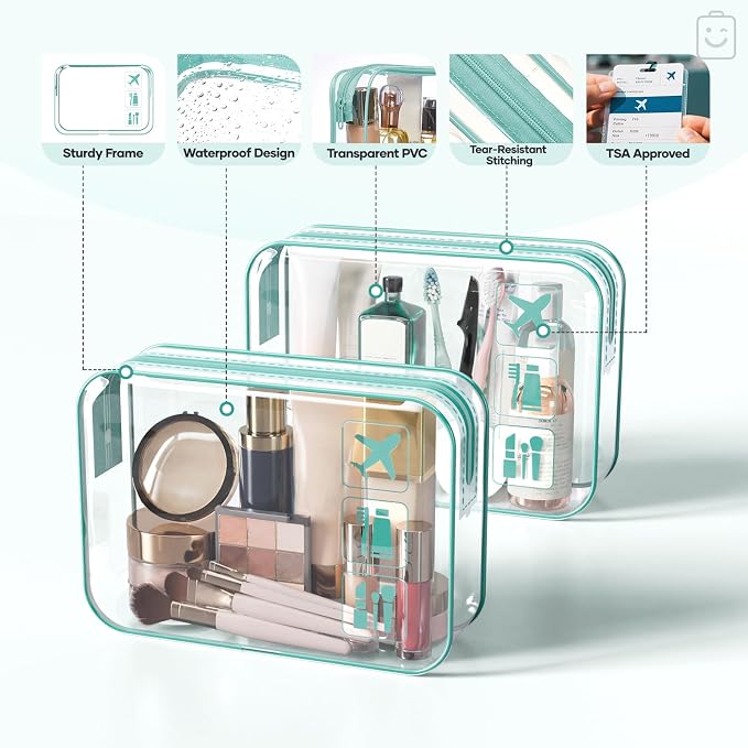 Veken 11 Set Compression Packing Cubes for Travel Essentials,Compressible Expandable Luggage Suitcase Organizer Bags with Garment Bag,Space Saver Bags with Over 1000 pcs of Mesh Holes(Blue Green) - Image 4