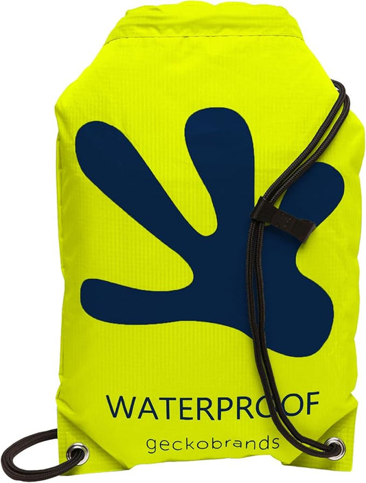 geckobrands Embark 10L Drawstring Backpack – Waterproof, Lightweight Dry Bag for Beach, Hiking, and Light Water Activities by geckobrands