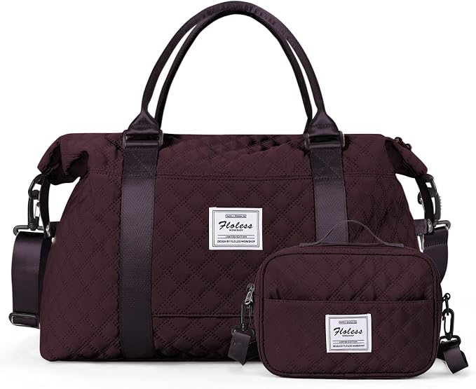 Travel Duffel Bag, Carry On Overnight Weekender Bags for Women | Travel Bag with Wet Pocket & Trolley Sleeve, For Spirit Airlines 18x14x8 Personal Item Bag - Image 9