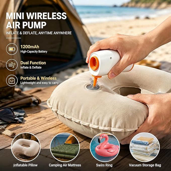 15 Pack Vacuum Storage Bags for Travel with pump Vacuum bags for clothing | Rechargeable Inflation & Deflation Dual Use Reusable Space Saver Bags cordless travel vacuum bag set for Luggage and Suitcase - Image 2