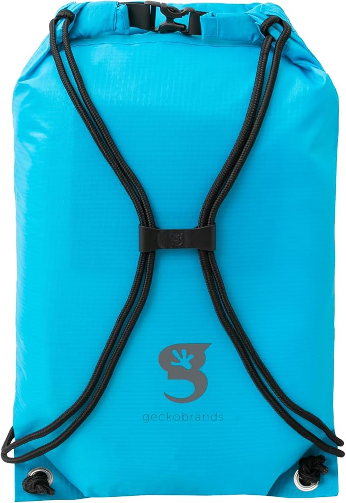 geckobrands Embark 10L Drawstring Backpack – Waterproof, Lightweight Dry Bag for Beach, Hiking, and Light Water Activities - Image 2