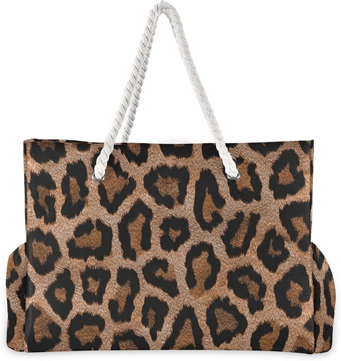 senya Large Beach Shoulder Bags Canvas Tote Water Resistant for Gym Travel Daily - Image 4