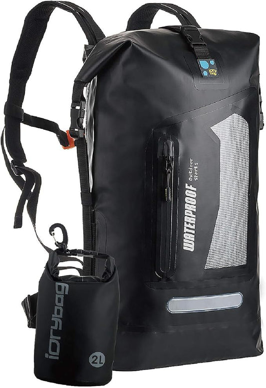 IDRYBAG Waterproof Backpack for Men 20L/30L/40L, Floating Dry Bag Kayak, Dry Backpack Hiking by iDrybag