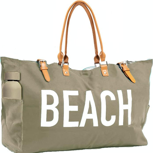 Keho Waterproof Beach Bag with Pockets For Women (Sandproof) by Keho