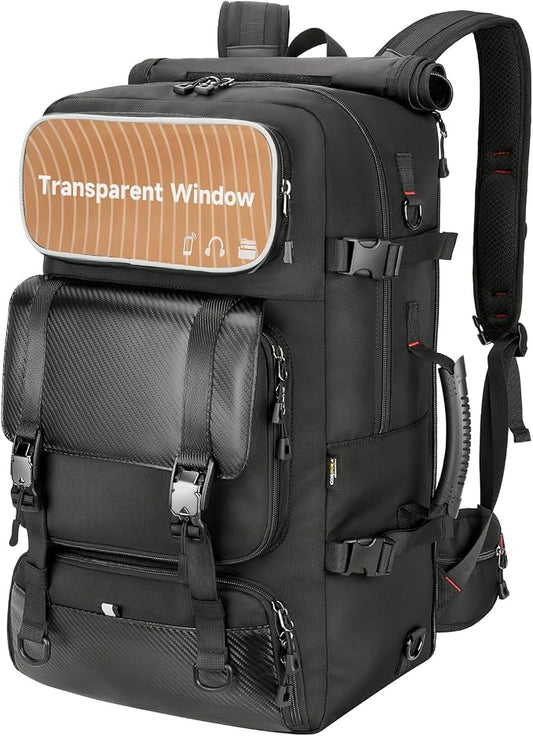 Travel backpack for men,60L Extra Large Carry on Backpack Durable Convertible Duffle Bag with Shoe Compartment Fit for 17 Inch Laptop for travel, camping,Weekender Hiking by SWICKYRICOO