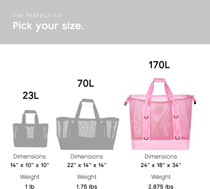 MISSION Boat Gear CASSI Heavy-Duty Outdoor Tote and Waterproof Marine-Grade Mesh Boat Bags - Image 5