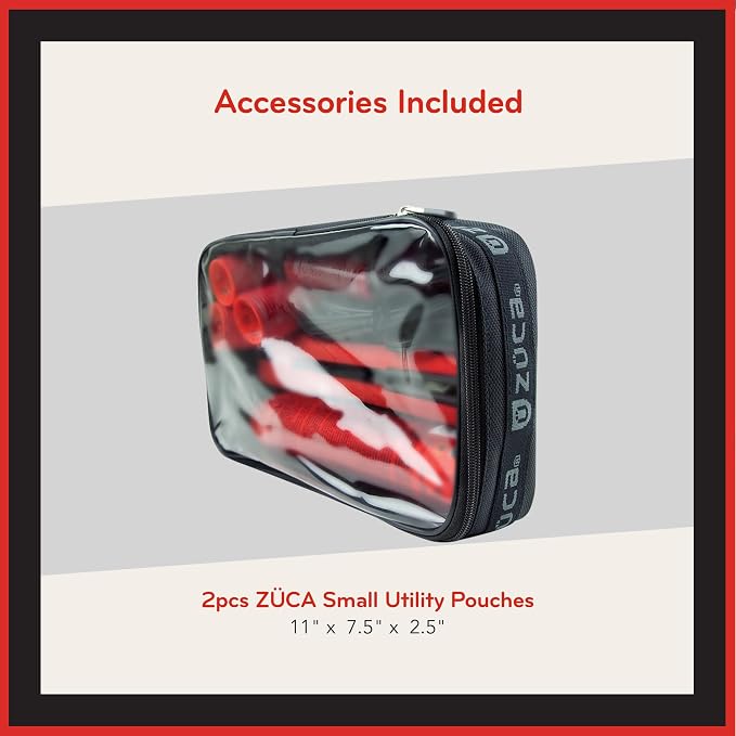 Zuca Artist Backpack - Black, Durable & Spill-Resistant Professional MakeUp Artist Bag, Dual Vinyl-Lined Pouches for Secure, Organized MakeUp Supply Storage - Image 3