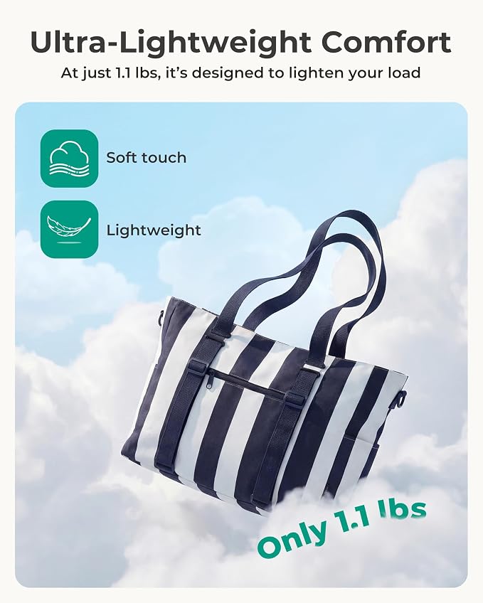 BAGSMART Large Beach Bag for Women, Oversize Tote Bag for Travel/Swim Pool/Summer | 3-Ways to Carry - Image 6