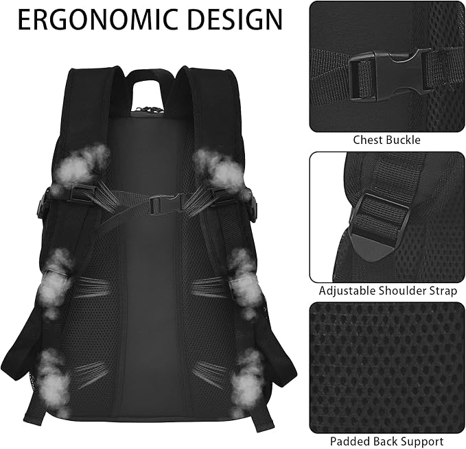 WOLT Basketball Backpack Large Sports Bag with Separate Ball Holder & Shoes Compartment, Best for Basketball, Soccer,Gym - Image 3