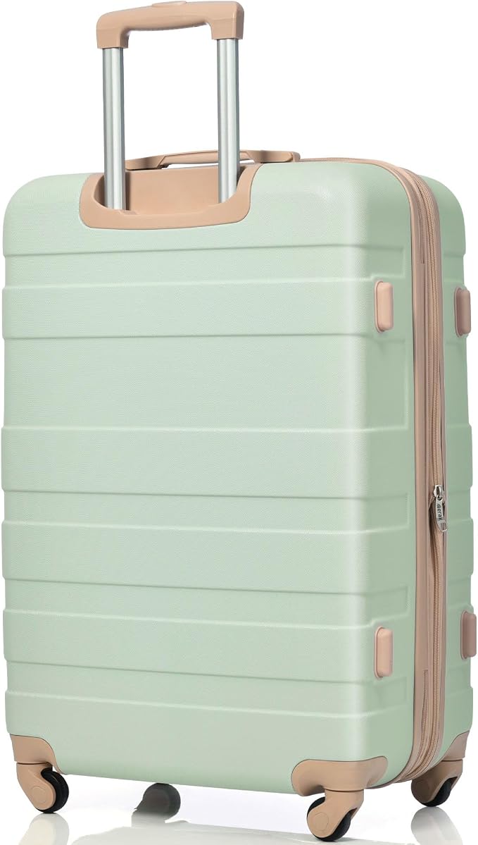 Merax 3 Piece ABS Hardshell Luggage Sets Spinner Wheel Suitcase - Image 6