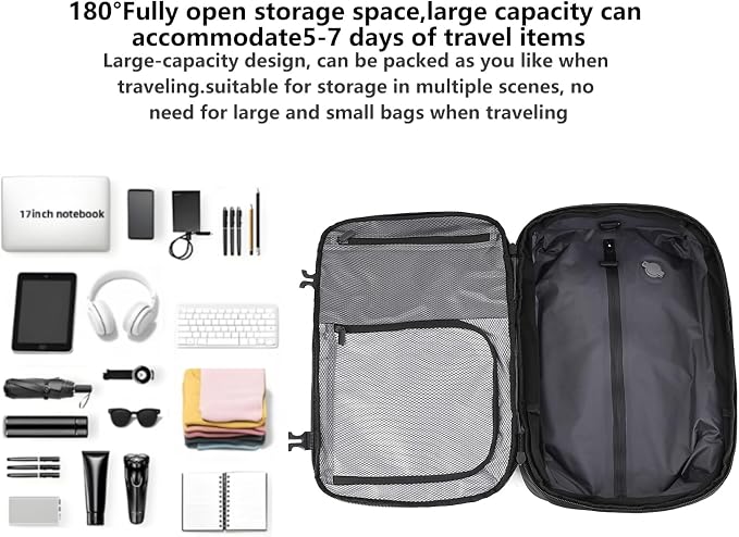 LIGHTGO] Travel-friendly Vacuum Packing Backpack with Built-in Air Pump, Portable Compression Cube, TSA-approved Lock, and Waterproof for College Students and Family Trips. - Image 6
