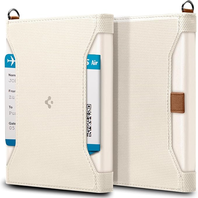 Spigen Life for Passport Card Cover Holder with RFID Blocking Technology Wallet Travel Documents Organizer Protector Accessories, SIM Card Pin Included by Spigen