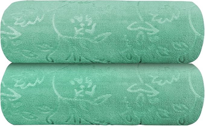 JML Microfiber Bath Towels, Oversized Bathroom Towel 2 Pack 40" x 80", Super Absorbent and Fast Drying, Soft Large Microfiber Bath Sheet for Beach, Sport, Fitness, Yoga, Green - Image 6