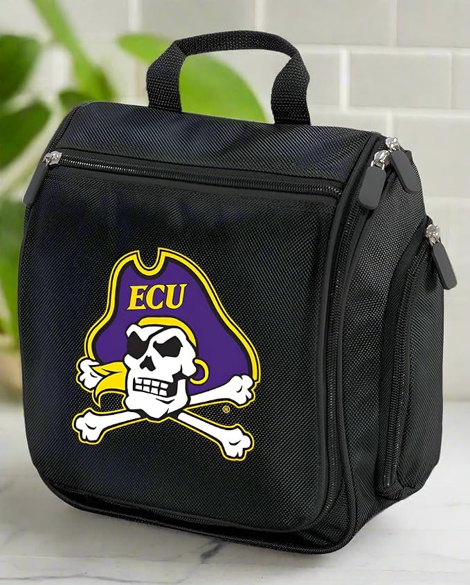 Broad Bay East Carolina University Toiletry Bags Or Hanging ECU Shaving Kits (Multi Color - Black) - Image 3