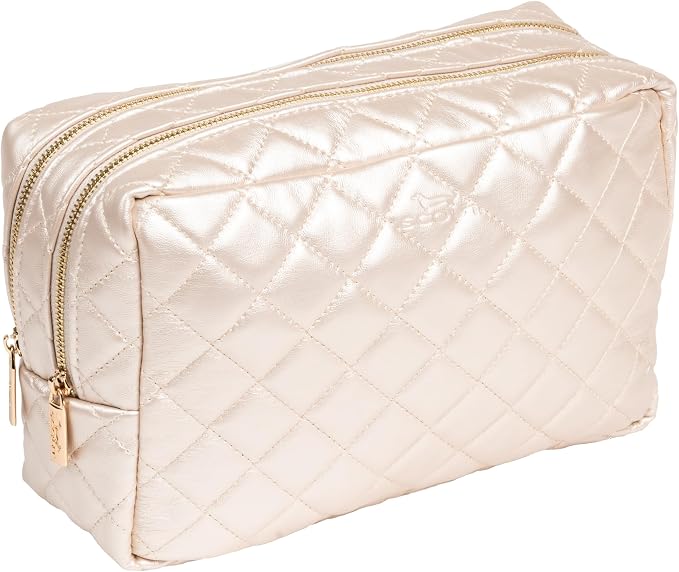SCOUT 2-Way Toiletry Bag, Two Zipper Compartments, Fits Travel Size Items Upright by SCOUT