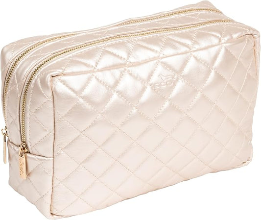 SCOUT 2-Way Toiletry Bag, Two Zipper Compartments, Fits Travel Size Items Upright by SCOUT