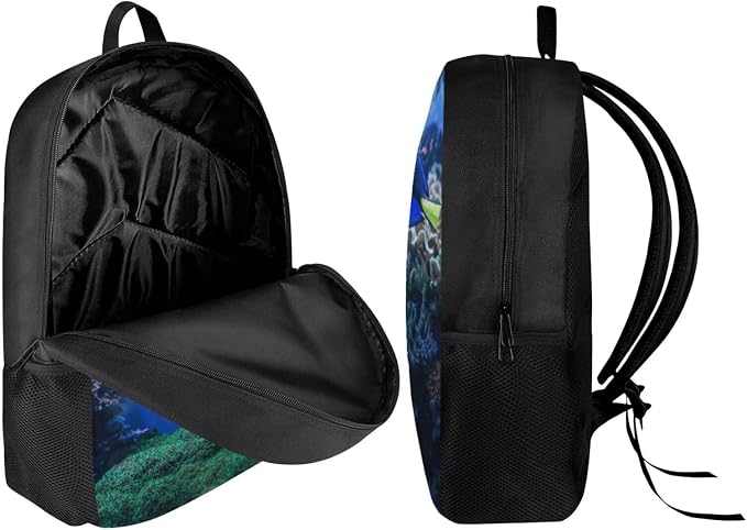 Girls Boys School Backpack with Lunch Box Pencil Case Comfy Padded Lightweight Blue Tang Backpack Set Kids Cute Bookbag Insulated Lunch Bag Student Large Capacity Daypack 17 Inch - Image 3