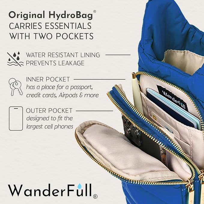 WanderFull Original HydroBag Crossbody Water Bottle Holder with Phone Pocket, Fits Water Bottles up to 32 oz - Image 7