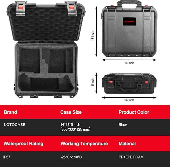 LOTOCASE Case for Milwaukee Oscillating Multi Tool - Custom Power Tools Box | Case for Milwaukee M18 M12 2836-20/2626-20/2526-20/2426-20, for Milwaulkee Fuel Multi-tool/Battery/Charger (Case Only） - Image 5