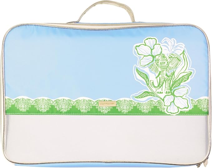 Lilly Pulitzer Packing Cubes Set of 3, Swayin in the Breeze | Resort Ready Polyester & Mesh Suitcase Luggage Organizers in 3 Sizes with Metallic Leatherette Trim & Handles for Travel - Image 6