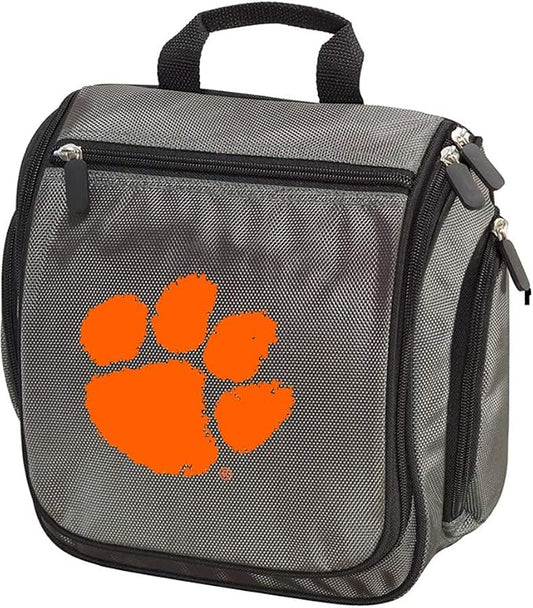Broad Bay Clemson Toiletry Bag Or Hanging Clemson Tigers Travel Shaving Kit for Men (Gray) by BroadBayPersonalizedGifts
