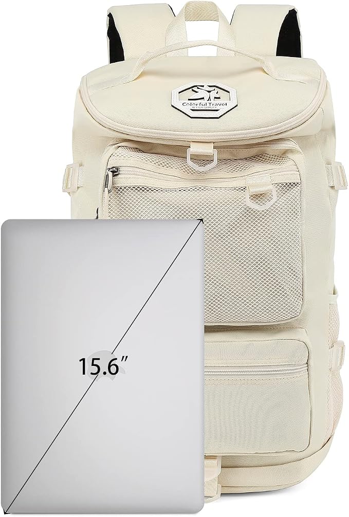 Kalesi Gym Duffle Bag Backpack 4-Way Waterproof with Shoes Compartment for travel Sport Hiking laptop (Sea salt white) - Image 4