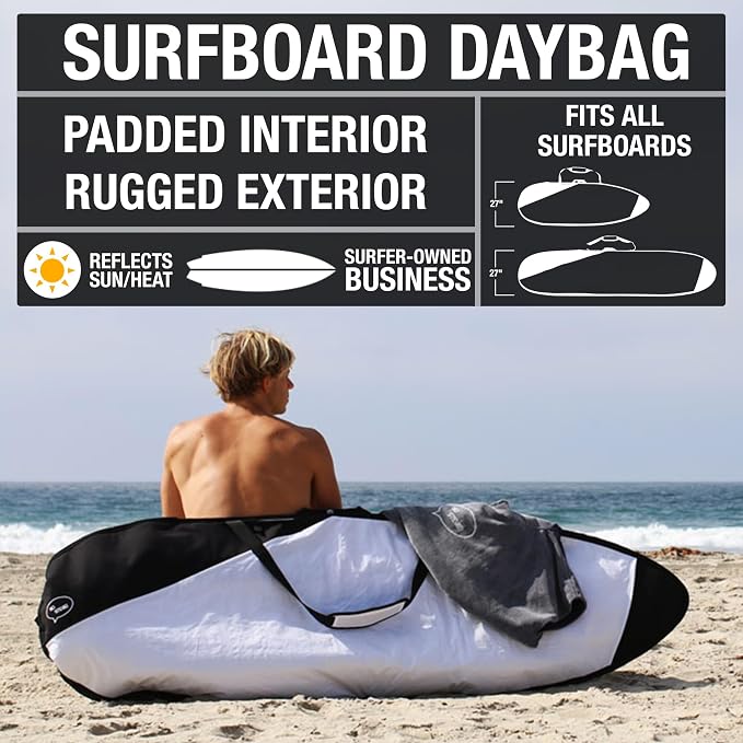 Ho Stevie! Surfboard Bag - Zippered Daybag - Fits All Shapes of Surfboards - Foam Padding and Durable Cover - Comfortable Shoulder Strap - Image 2