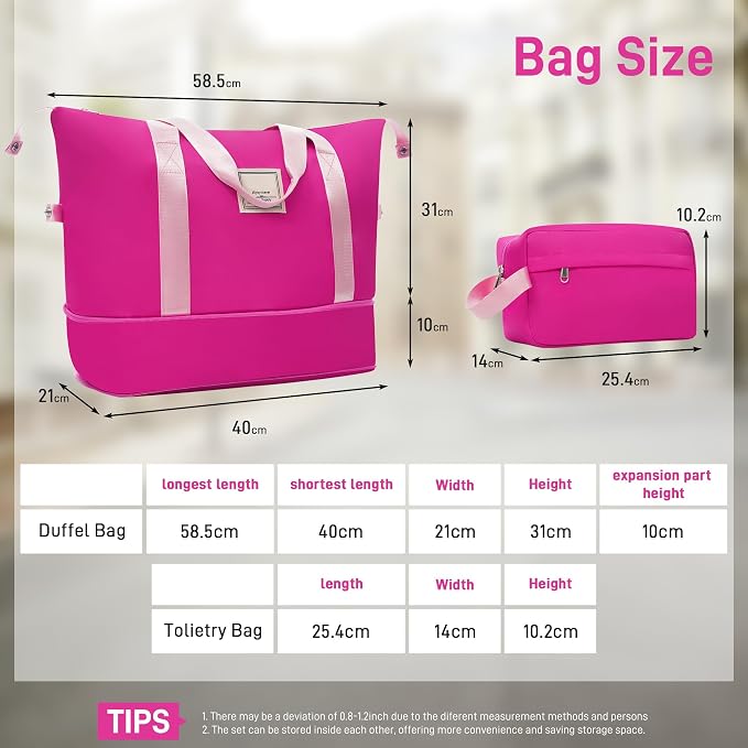 6 Pcs ABS Hardshell Luggage Sets Spinner Wheel Suitcase Lock Suitcases Black Pink - Image 6