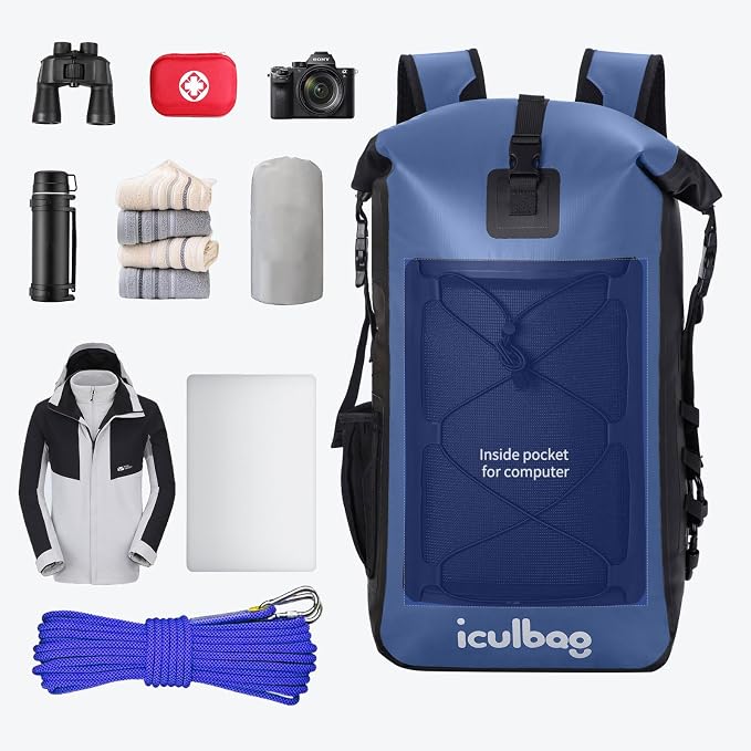 Dry Bags Waterproof Backpack for Women Men Travel Dry Bag Backpack Warterproof Bag for Kayaking Beach Boating 30L/40L - Image 4