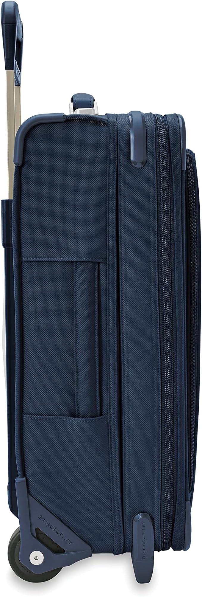 Briggs & Riley Essential 22" 2-Wheel Expandable Carry On - Luggage for Travel, Suitcases with Wheels, Softside Rolling Bag for Men & Women, Self-Repairing Zipper - Baseline Collection, Navy - Image 15