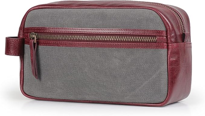 Londo Genuine Leather Travel Toiletry Bag – Makeup, Shaving Organizer, Dopp Kit for Men & Women, Durable & Stylish Travel Accessory - Image 2