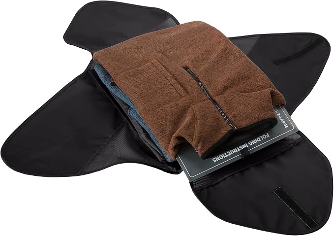 Eagle Creek Pack-It Reveal Garment Folder - Travel Garment Bag with Compression Wings to Maximize Luggage Space - Convenient Top Handle - Quick Drying Material - Black - X Large - Image 3