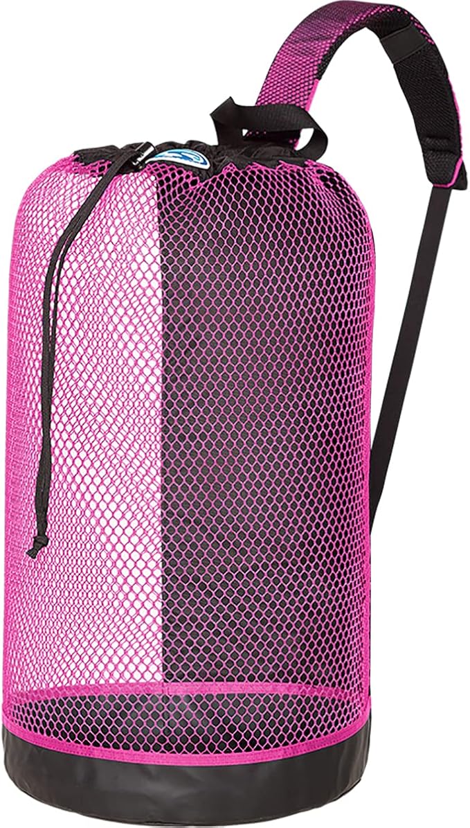 Stahlsac BVI Mesh Backpack: Compact 33L Size, Great Beach Bag for Dry/Wet Gear, Pink by Stahlsac