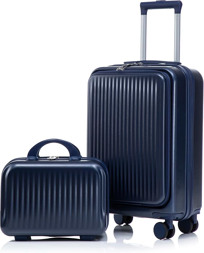 20/14 Inch Hardside Luggage, Lightweight Suitcase with Spinner Wheels by Merax