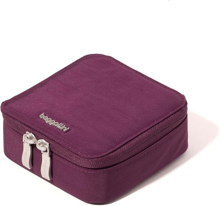 Baggallini Travel Jewelry Box - Lightweight 4.7”x4.7”x1.9” Travel Jewelry Case - Image 5