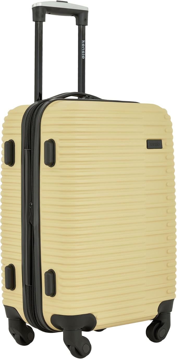 kensie Women's Hillsboro Luggage & Travel Bags Set, Dried Moss, 20" Carry-On - Image 2