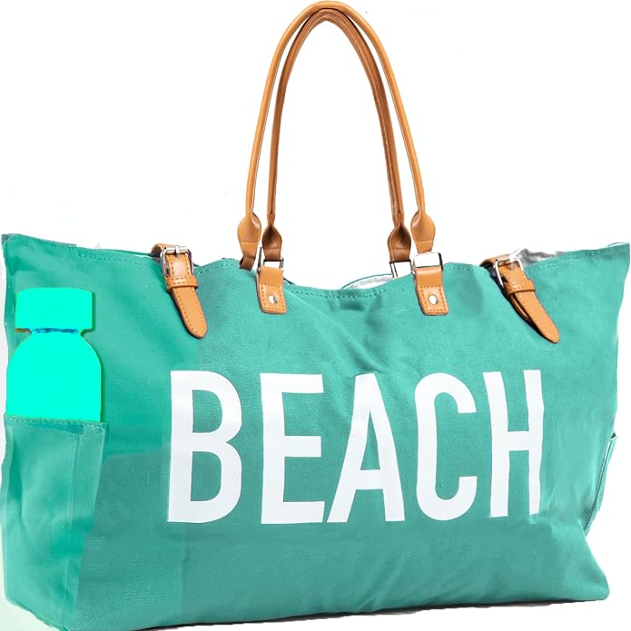 Keho Waterproof Beach Bag with Pockets For Women (Sandproof) by Keho