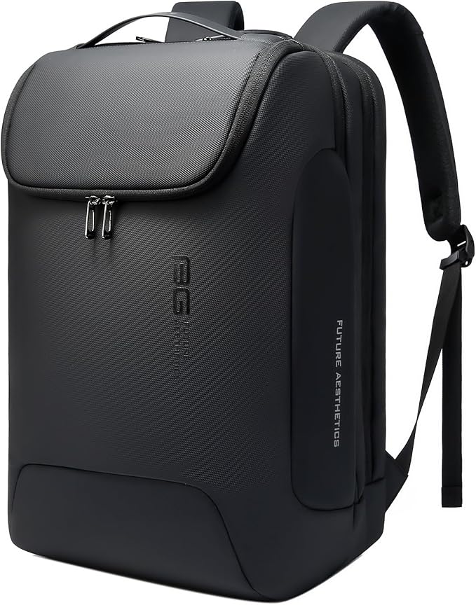 BANGE Men's Laptop Backpack for 17.3Inch Notebook,Waterproof Fashion Travel Backpacks,High Tech Backpack with Water Bottle, Work Business Backpacks for Men and Women by BANGE