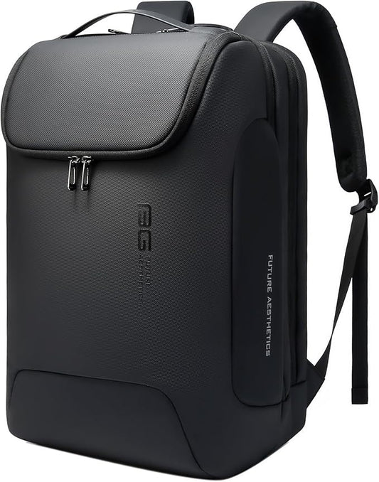 BANGE Men's Laptop Backpack for 17.3Inch Notebook,Waterproof Fashion Travel Backpacks,High Tech Backpack with Water Bottle, Work Business Backpacks for Men and Women by BANGE