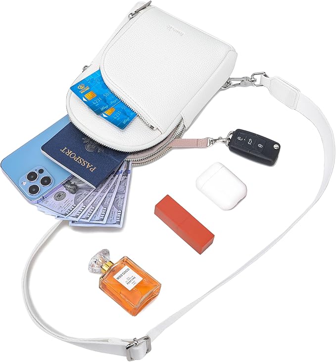 INICAT RFID Blocking Sling Bag,Anti Theft Crossbody Bags for Women,Travel Gifts Fanny Pack Cross Body Purses Woman Leather