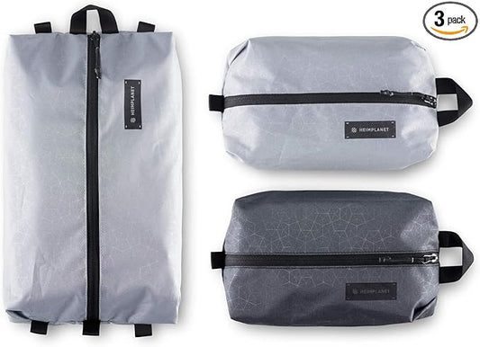 HEIMPLANET Original | HPT Carry Essentials - PACKING CUBES | Set of 3 Packing Organizers | 1x 4L Volume and 2x 2L Volume | Supports 1% for The Planet by HEIMPLANET