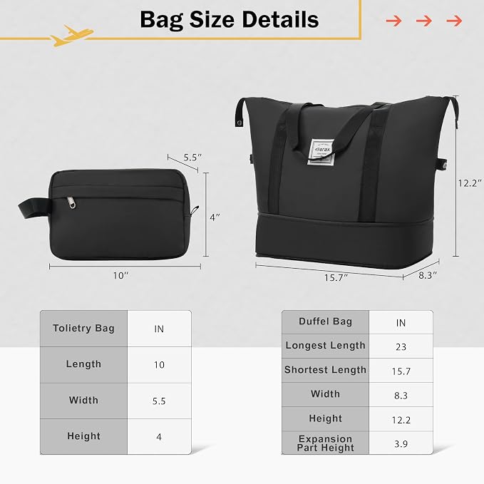 Merax Luggage Set 2 Piece Suitcase Sets with Spinner Wheel,Lightweight Hardside Expandable Travel Laggage with TSA Lock,Suitcase with Travel Bag(20"/28",Dark Gray) - Image 5
