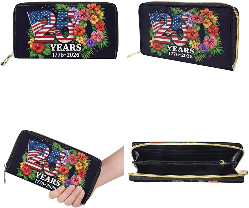 GIFTPUZZ Women Tote Bag Women Wallet Portable Cosmetic Bag for Women Bag Set 3 Pack PU Leather Bags with Zipper - Image 7