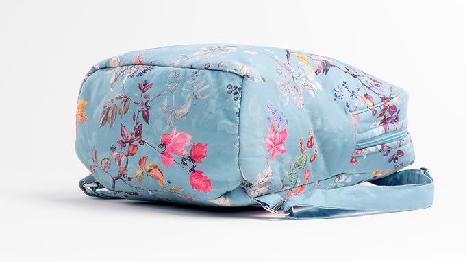 Maison d' Hermine Backpack for Women Men Cotton Shoulder Multipurpose Rucksack with Small Pouch Lightweight Multi Pocket Bag for Travel Work Beach Perfect for Spring Summer (Equinoxe - Blue) - Image 9