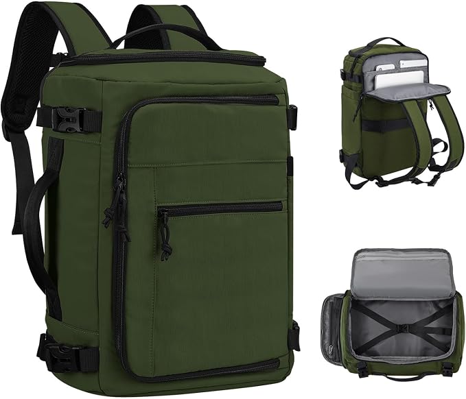 Carry On Travel Backpack Flight Approved Laptop Backpack for Women Men | Personal Item Travel Bag, Casual Weekender Daypack with Wet Pocket for Business, Hiking by TIDALFLASH