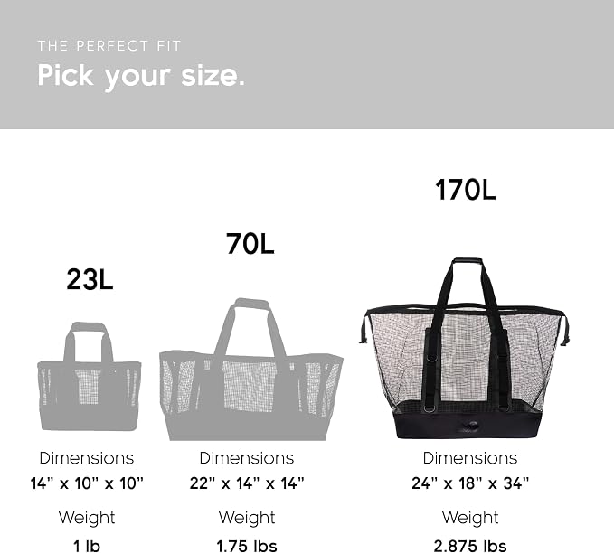 MISSION Boat Gear CASSI Heavy-Duty Outdoor Tote and Waterproof Marine-Grade Mesh Boat Bags - Image 4